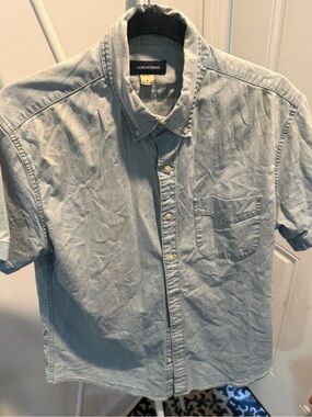 J. Crew Jeans Light Blue Chambray Shirt
